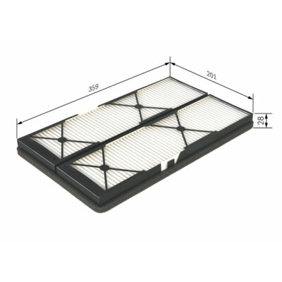 Filtro aria abitacolo BOSCH 1 987 432 044