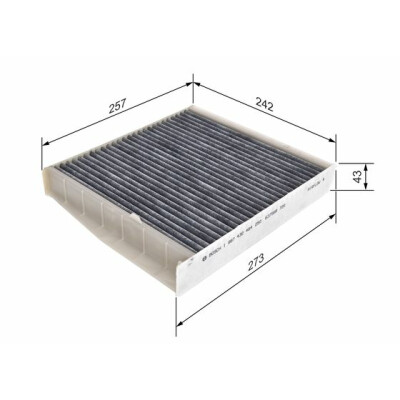Filtro aria abitacolo BOSCH 1 987 432 464