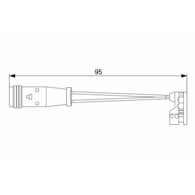 Contatto di segnalazione usura freni BOSCH 1 987 473 006