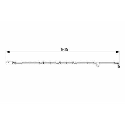Contatto di segnalazione usura freni BOSCH 1 987 473 027