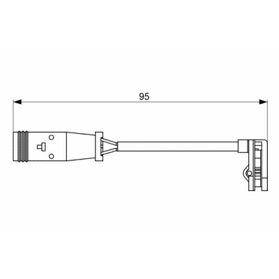 Contatto di segnalazione usura freni BOSCH 1 987 473 036