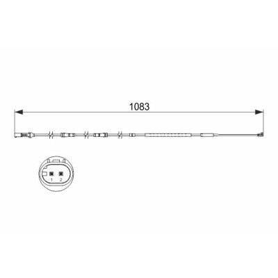 Contatto di segnalazione usura freni BOSCH 1 987 473 500
