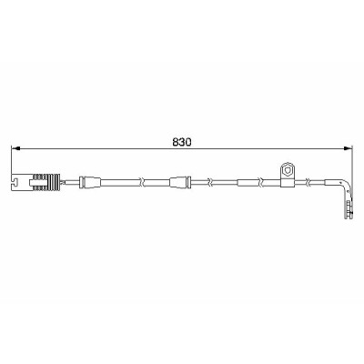 Contatto di segnalazione usura freni BOSCH 1 987 474 958