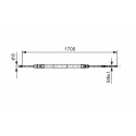 Cavo freno di stazionamento BOSCH 1 987 477 531