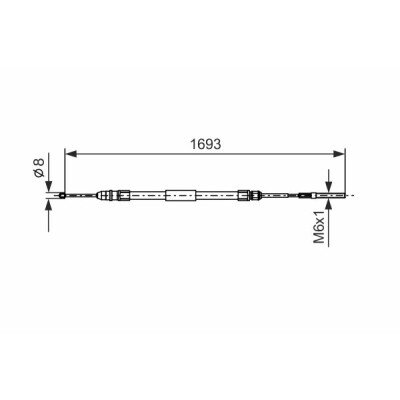Cavo comando, Freno stazionamento