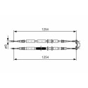 Cable de accionamiento, freno de estacionamiento