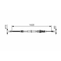 Cavo freno di stazionamento BOSCH 1 987 482 013