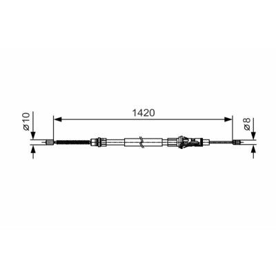 Cavo freno di stazionamento BOSCH 1 987 482 013