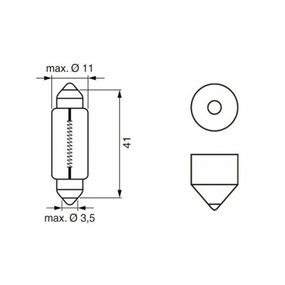 Lampada, luce interna BOSCH 1987302210