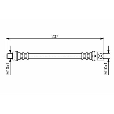 Flessibile del freno BOSCH 1 987 476 564