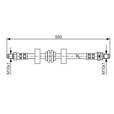 Flessibile del freno BOSCH 1 987 476 602