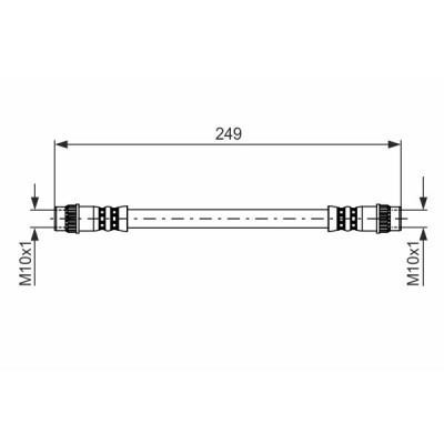 Tubo freno BOSCH 1 987 476 708