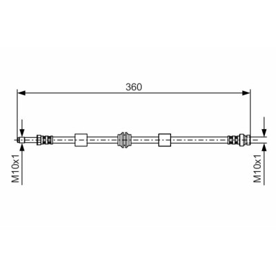 Flessibile del freno BOSCH 1 987 476 713