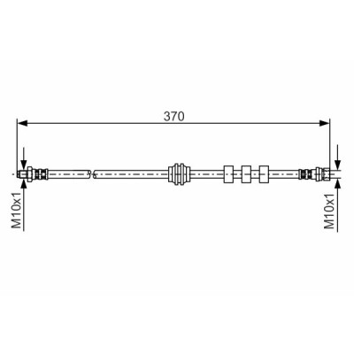 Flessibile del freno BOSCH 1 987 476 886