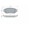 Set di 4 pastiglie freno BOSCH 0 986 494 741