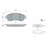 Set di 4 pastiglie freno BOSCH 0 986 494 742