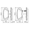 Set di 4 pastiglie freno BOSCH 0 986 494 803