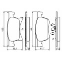Set di 4 pastiglie freno BOSCH 0 986 494 823