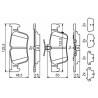 Set di 4 pastiglie freno BOSCH 0 986 494 839