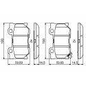 Set di 4 pastiglie freno BOSCH 0 986 494 863