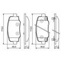 Set di 4 pastiglie freno BOSCH 0 986 494 930