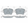 Set di 4 pastiglie freno BOSCH 0 986 494 940
