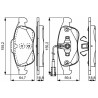 Set di 4 pastiglie freno BOSCH 0 986 495 312