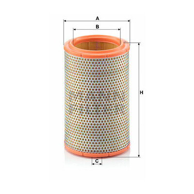 Filtro aria MANN-FILTER C 1387