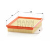 Filtro aria MANN-FILTER C 2256