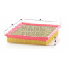 Filtro aria MANN-FILTER C 24 100