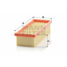 Filtro aria MANN-FILTER C 2440/1