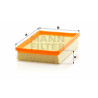 Filtro aria MANN-FILTER C 2448