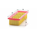 Filtro aria MANN-FILTER C 2657/1