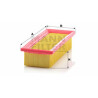 Filtro aria MANN-FILTER C 2657/1