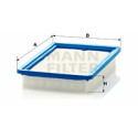 Filtro aria MANN-FILTER C 2679