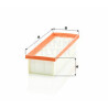 Filtro aria MANN-FILTER C 27 010