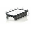 Filtro aria MANN-FILTER C 27 021