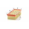 Filtro aria MANN-FILTER C 2774