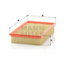 Filtro aria MANN-FILTER C 28 110