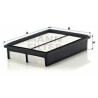 Filtro aria MANN-FILTER C 2841