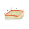 Filtro aria MANN-FILTER C 2880