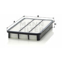 Filtro aria MANN-FILTER C 3145