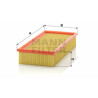 Filtro aria MANN-FILTER C 32 120/1