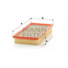 Filtro aria MANN-FILTER C 3261