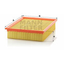 Filtro aria MANN-FILTER C 33 256