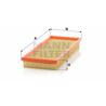 Filtro aria MANN-FILTER C 3569