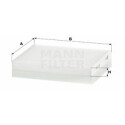 Filtro aria abitacolo MANN-FILTER CU 17 001