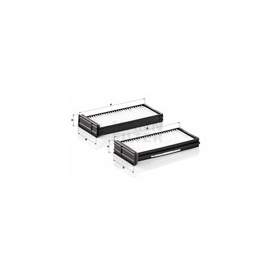 Filtro aria abitacolo MANN-FILTER CU 23 000-2