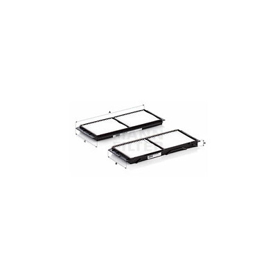 Filtro aria abitacolo MANN-FILTER CU 26 008-2