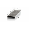 Filtro aria abitacolo adsotop MANN-FILTER CUK 3023-2